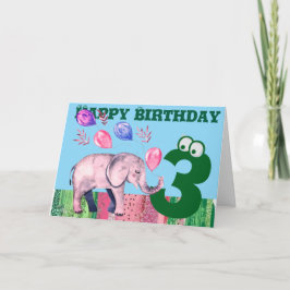 Feliz Cartão de Aniversário Dobrado