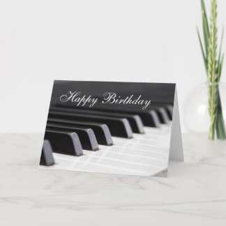 Feliz Cartão de Aniversário para Piano