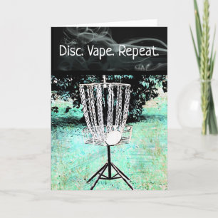 Feliz Cartão de Aniversário para um Golfer e Vaper