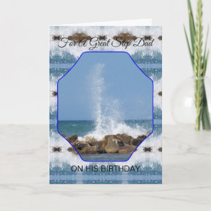 Feliz Cartão De Aniversário Para Um Passo No Mar
