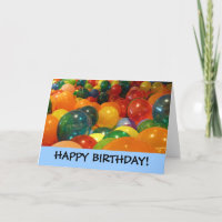 Feliz Cartão de Balões de Aniversário