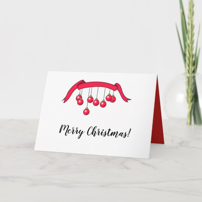 Feliz cartão de boas-vindas de Natal. (Frente)