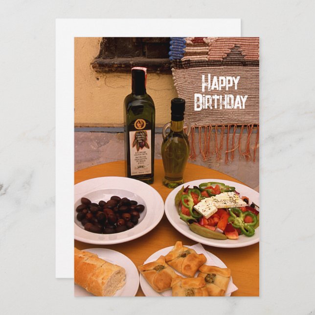 Feliz Cartão de Celebração de Aniversário (Frente/Verso)