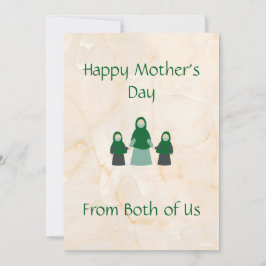 Feliz cartão de mãe gêmeo do Dia de as mães