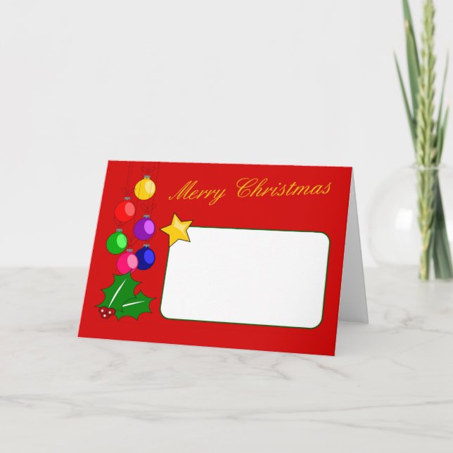 Feliz Cartão de Natal (Frente)