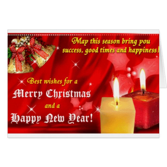 Feliz Cartão de Natal (Frente Horizontal)