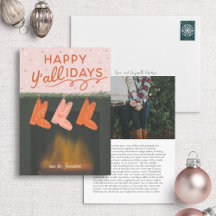 Feliz Cartão de Natal de Vaqueiro de S'All-Friday