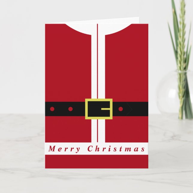 Feliz Cartão de Natal Papai Noel (Frente)