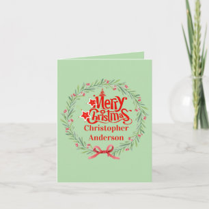 Feliz cartão de Natal para Chefe
