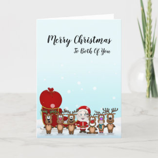 Feliz Cartão De Natal Para Vocês Dois