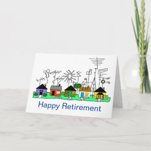 Feliz Cartão De Rádio De Aposentadoria Personalize