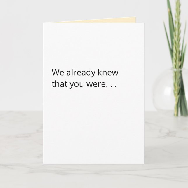 Feliz cartão de saída para os Parabéns do Orgulho  (Frente)