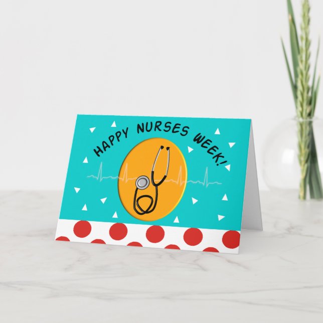 Feliz Cartão de Saudação da Semana da Enfermeira 2 (Frente)