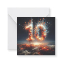 Feliz Cartão de Saudação de 10 Dias-B