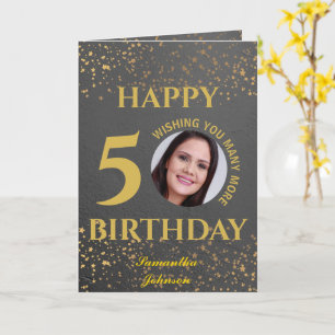 Feliz Cartão de Saudação de Aniversário Dobrado