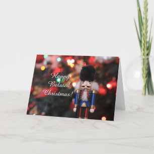 Feliz cartão de saudação de biscoito de Natal atra