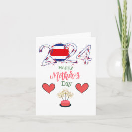 Feliz Cartão de Saudação de Dia das Mães "Costa Ri