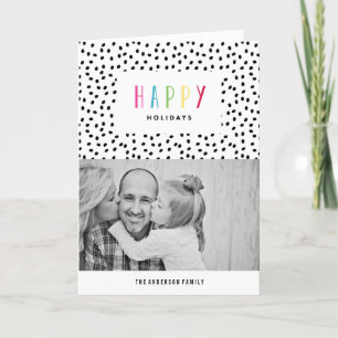 Feliz Cartão de Saudação de Foto Feriado