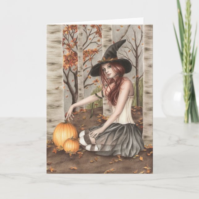 Feliz Cartão de Saudação de Halloween (Frente)