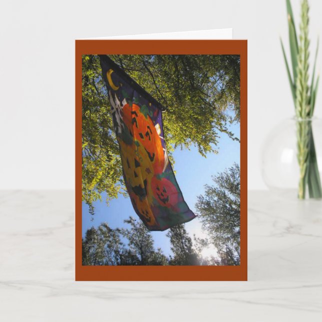 Feliz Cartão de Saudação de Halloween (Frente)