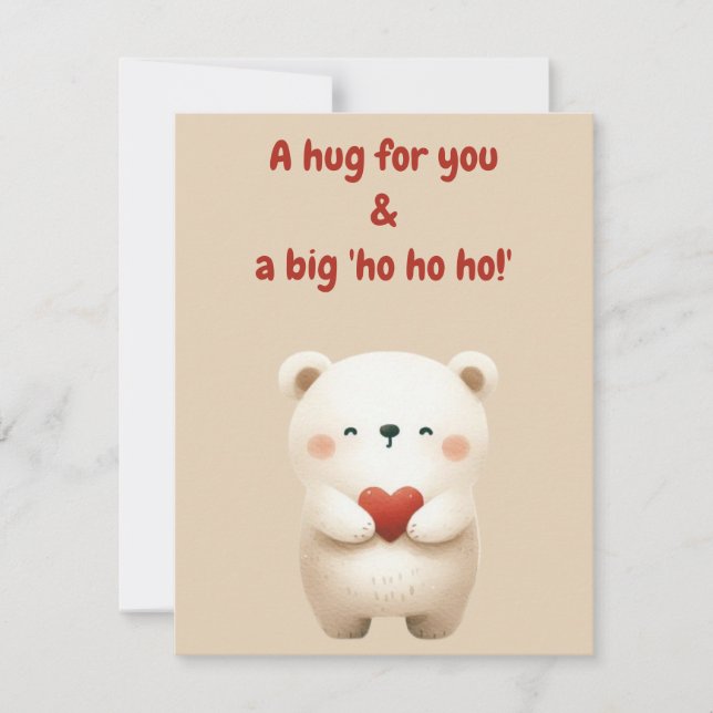 Feliz Cartão de Saudação de Natal (Frente)