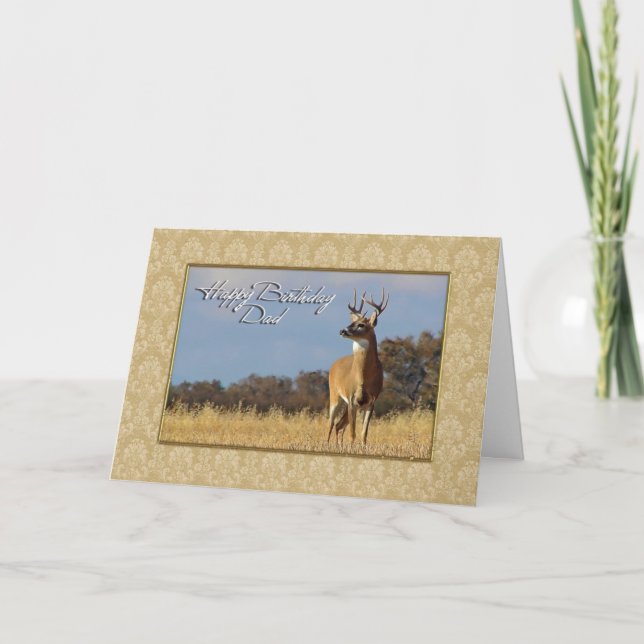 Feliz Cartão de Saudação de Pai de Aniversário (Frente)