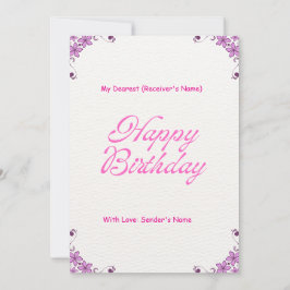 Feliz Cartão de Saudação Digital Personalizável de