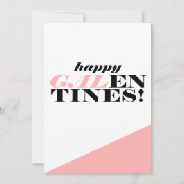 Feliz Cartão de Saudação do Dia de Galentine