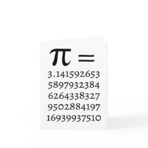 Feliz Cartão de Saudação do Pi Day