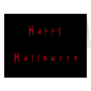 Feliz cartão de saudação do vazio de Halloween