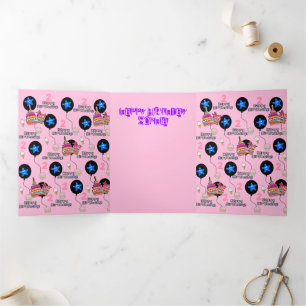 Feliz Cartão de segundo aniversário, #2, Rosa de A