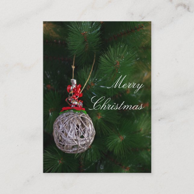 Feliz Cartão de visita de Natal (Frente)