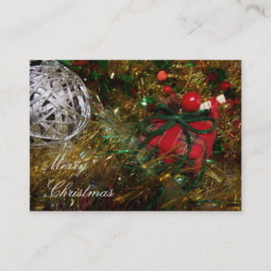 Feliz Cartão de visita de Natal