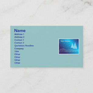 Feliz Cartão de visita de Natal