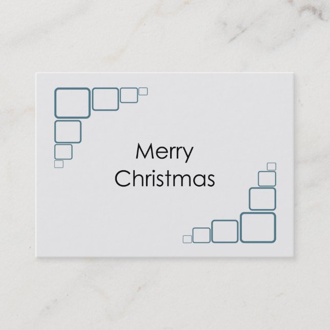 Feliz Cartão de visita de Natal (Frente)