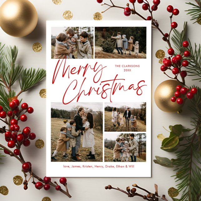 Feliz Cartão Magnético de Fotografia de Natal (Criador carregado)