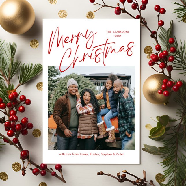 Feliz Cartão Magnético de Fotografia de Natal (Criador carregado)