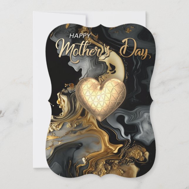 Feliz cartão moderno da mãe (Frente)