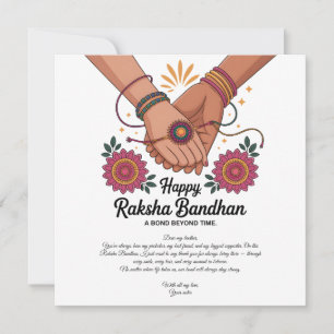 Feliz Cartão Plano Raksha Bandhan