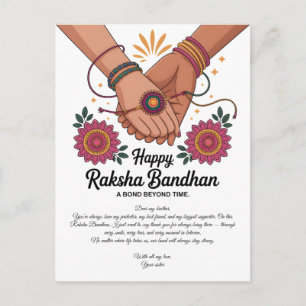 Feliz cartão postal de Raksha Bandhan