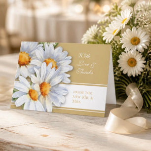 Feliz Cartões de agradecimentos de Casamento Daisy