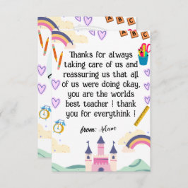 Feliz cartões de agradecimentos do dia do professo