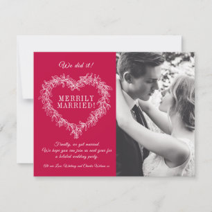 Feliz casado, noivo vermelho, Natal