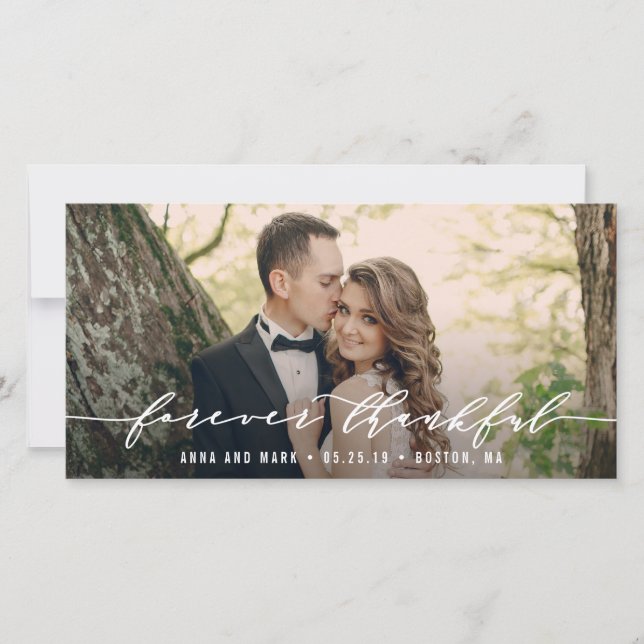 Feliz Casamento de Feliz Cartões com fotos (Frente)