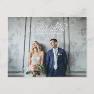 Feliz Casamento Obrigado Cartão de Posto