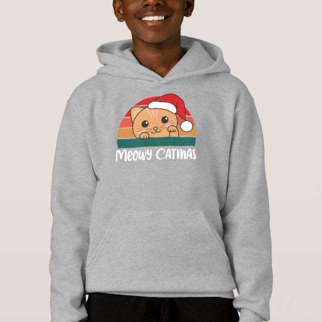 Feliz Catmas Engraçado Cat Pun de Natal (Frente)