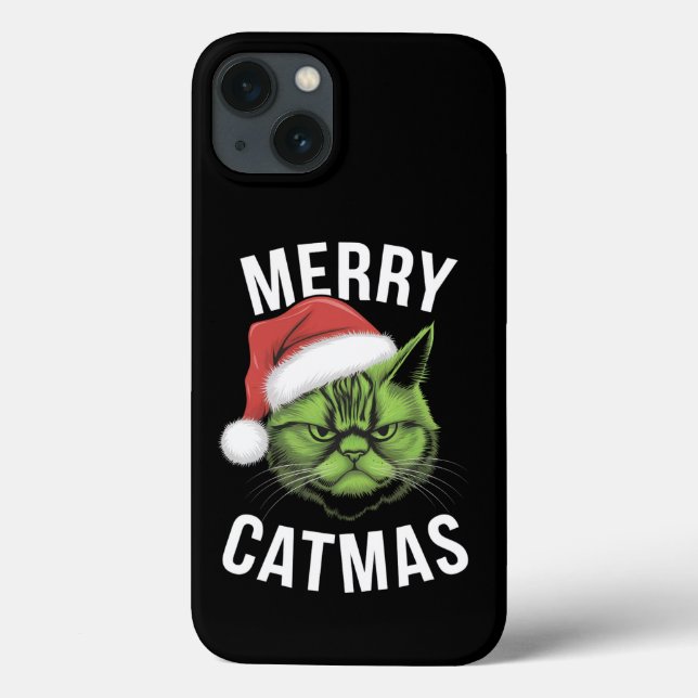 Feliz Catmas Engraçado Gato Adora Natal (Verso)