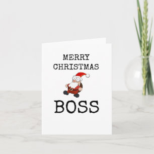 Feliz Chefe de Natal, Cartão de Papais noeis Bonit