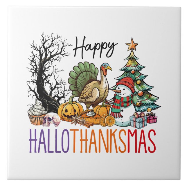 Feliz Clipart do Hallothanksmas (Frente)