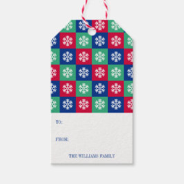 Feliz Colorida E Etiqueta De Presente De Natal Bri